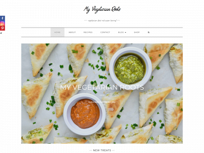myvegetarianroots.com snapshot