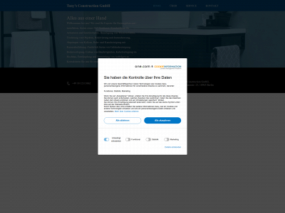 tonys-construction.de snapshot