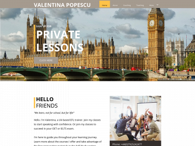 valentinapopescu.com snapshot