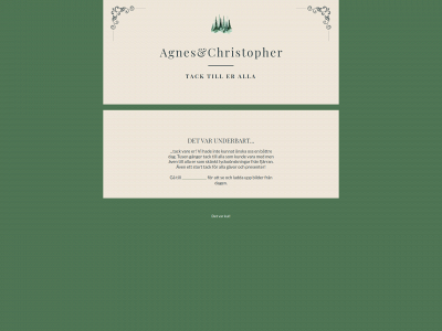 agnesochchristopher.se snapshot