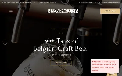 bellyandthebeer.com snapshot