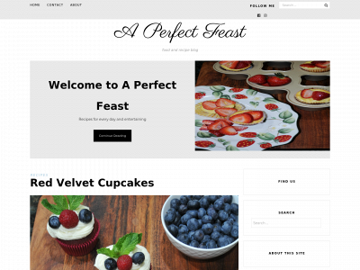 aperfectfeast.com snapshot