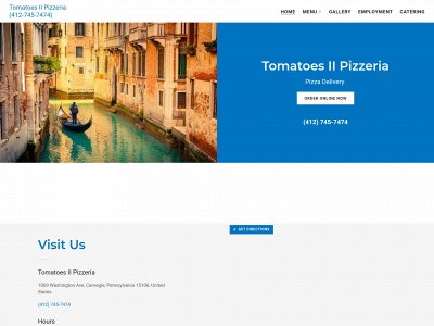 tomatoesiipizzeria.com snapshot