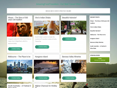amazingfoodtravellers.com snapshot