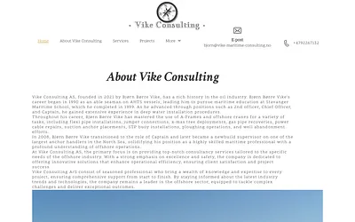 vike-maritime-consulting.no snapshot