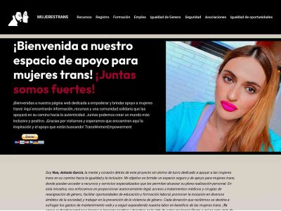 mujerestrans.com snapshot