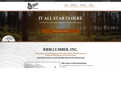 rbmlumber.com snapshot