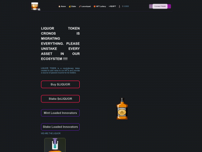 liquor-token-cronos.com snapshot