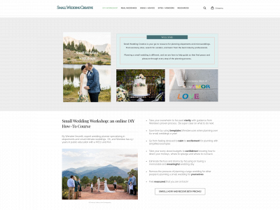www.smallweddingcreative.com snapshot