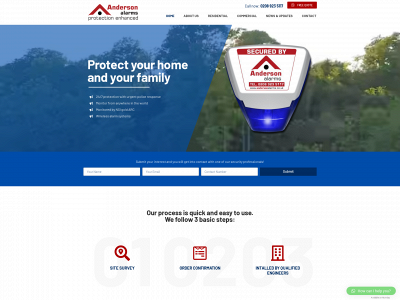 andersonalarms.co.uk snapshot
