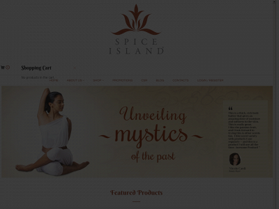 spiceislandbeauty.com snapshot