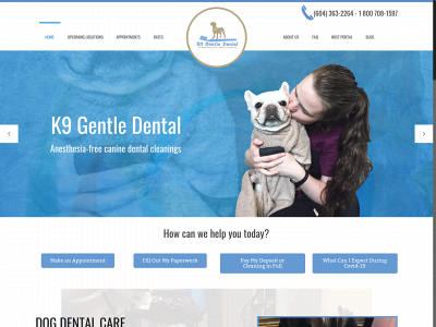 k9gentledental.ca snapshot