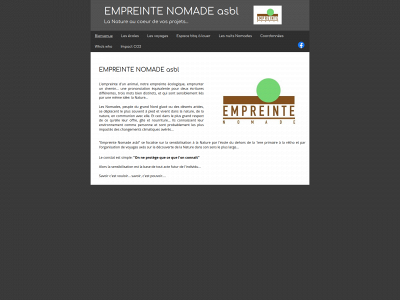 empreintenomade.be snapshot