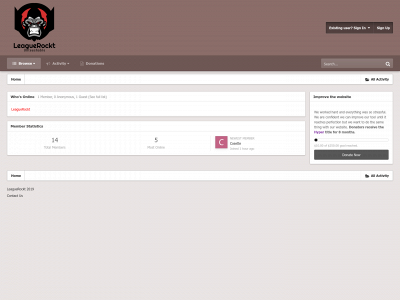 leaguerockt.ml snapshot