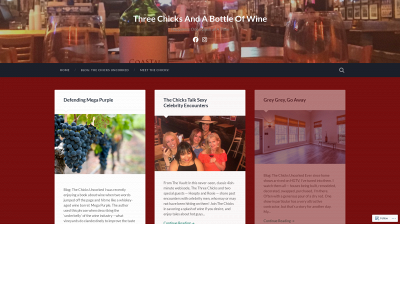 threechicksandabottleofwine.com snapshot