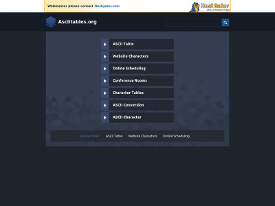 asciitables.org snapshot