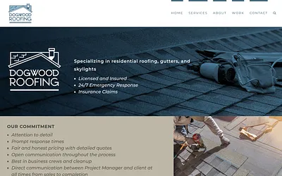 dogwoodroofing.com snapshot