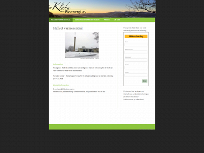 klabubioenergi.no snapshot