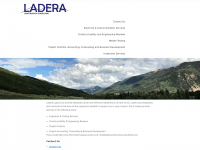 laderaconstructionconsulting.com snapshot
