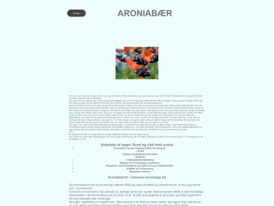 aroniasaft.dk snapshot