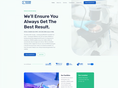 serenity-hearing.com snapshot