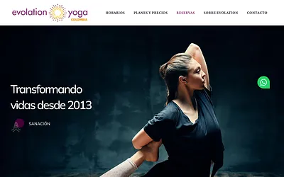 www.evolationyogacolombia.com snapshot