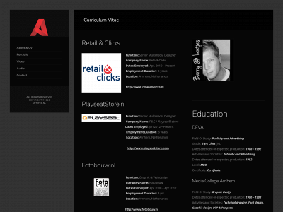 artefex.nl snapshot