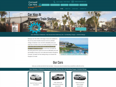 newquaycarhire.uk snapshot