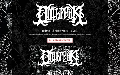 outbreakofevil.se snapshot