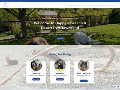 happypawsinnandresort.com snapshot