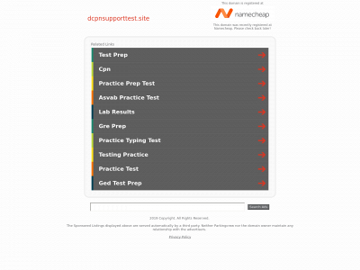 dcpnsupporttest.site snapshot