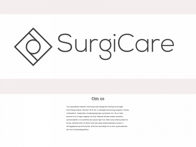 surgicare.dk snapshot