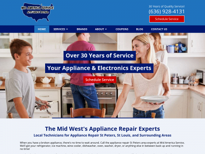 midamericaappliancerepair.com snapshot