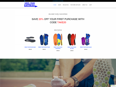 www.heelpainexpress.com snapshot