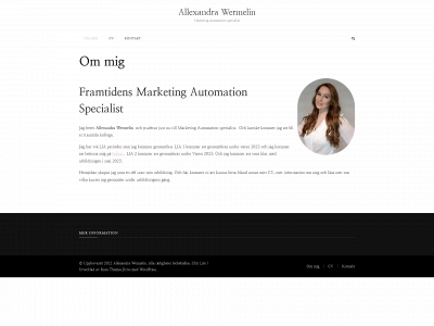 allexandrawermelin.se snapshot