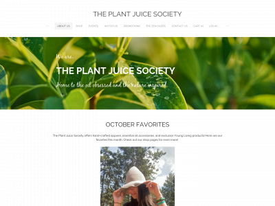 www.theplantjuicesociety.com snapshot