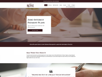 rosebailbonds.com snapshot