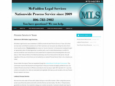 mcfaddenlegalservices.com snapshot