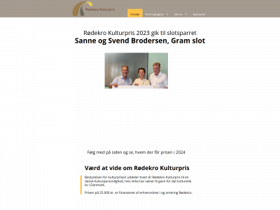 roedekrokulturpris.dk snapshot