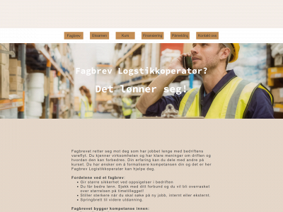 fagbrevlogistikk.no snapshot