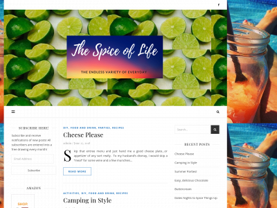 thespiceoflife.blog snapshot