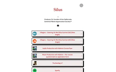 silusrecordings.com snapshot