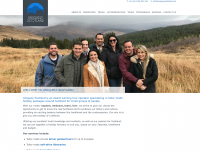 uniquelyscotland.com snapshot