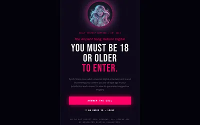 synthsirens.com snapshot