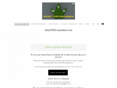 whatthecannabis.com snapshot