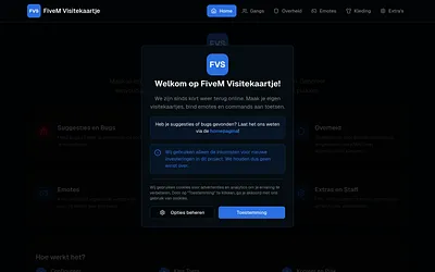 fivemvisitekaartje.nl snapshot