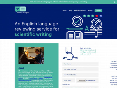 scienceinenglish.co.uk snapshot