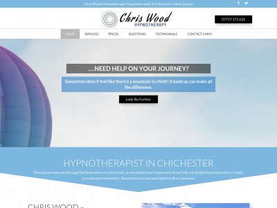 chriswoodhypnotherapy.co.uk snapshot