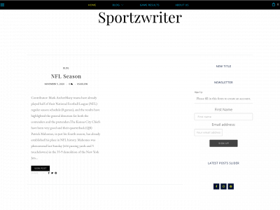sportzwriter.com snapshot