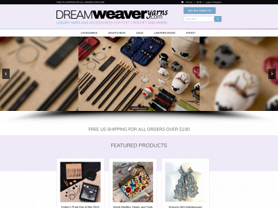dreamweaveryarns.com snapshot